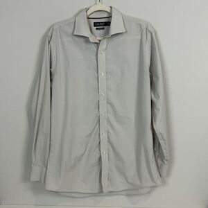 Lauren Ralph Lauren Black Label Beige Plaid Slim Fit Shirt 16.5